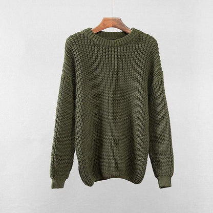 Jersey Suave Otoño Mujer Cuello Redondo