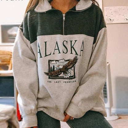 Sudadera Mujer Cuello Alto Manga Larga Suave