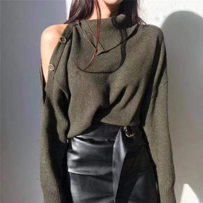 Jerséis Mujer Punto Gran Cuello Tortuga