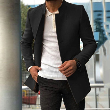 Abrigo Invierno Hombre Estiloso Corte Adjustado