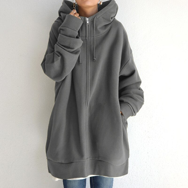 Sudadera Invierno Grande Con Capucha Abrigadora - Vestiria