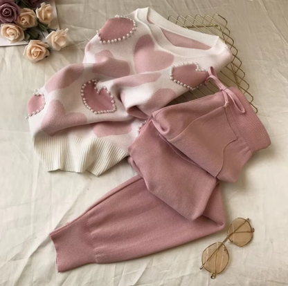 Conjunto Cárdigan y Pantalón Mujer Elegante