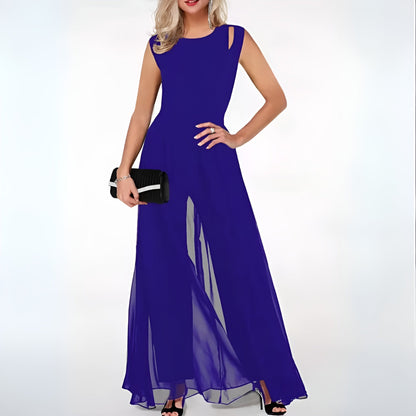 Vestido de Gala Sensual sin Hombros Corte Cintura