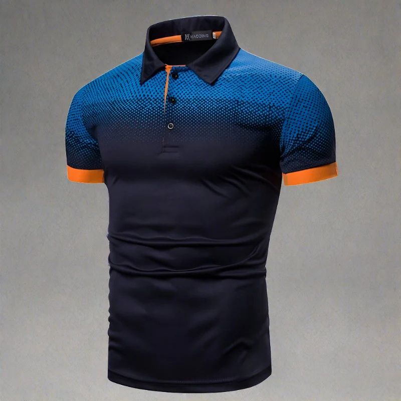 Polo Hombre Efecto Degradado Casual
