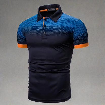 Polo Hombre Efecto Degradado Casual