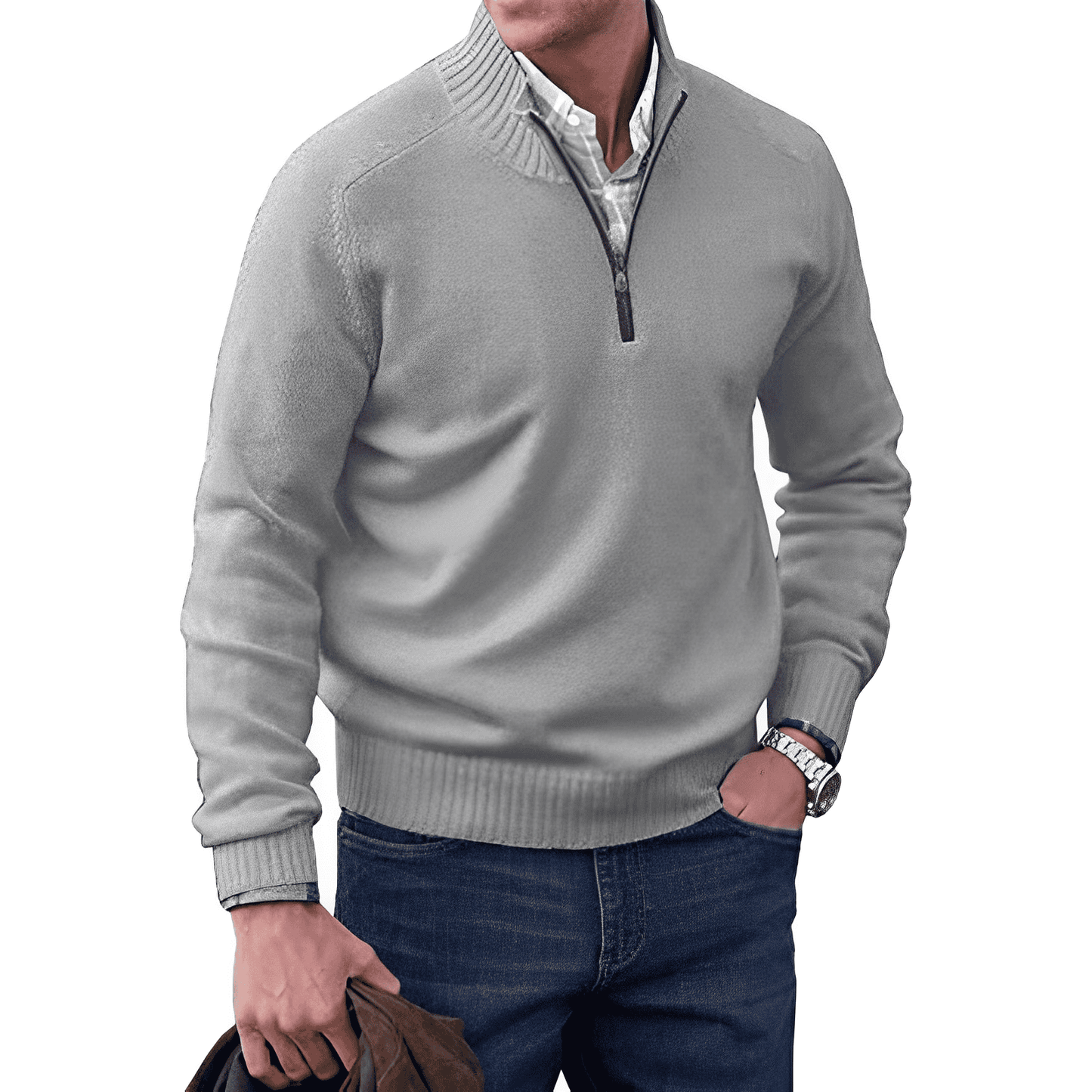 Sudadera Hombre Punto Cuello Redondo
