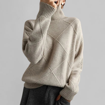 Sudadera Mujer Cuello Alto Estampada Invierno