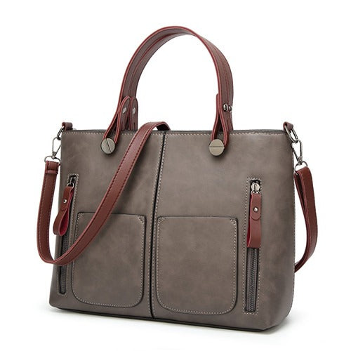 Bolso Cuero Mujer Clásico Elegante