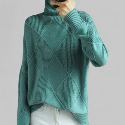 Sudadera Mujer Cuello Alto Estampada Invierno