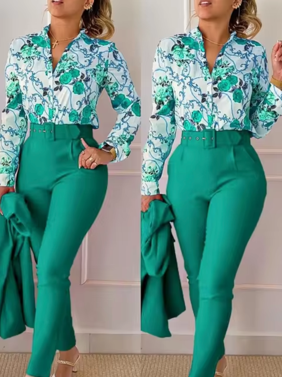 Traje de Dos Piezas Elegante y Chic