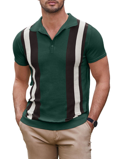 Polo Clásico de Punto Corto Elegante