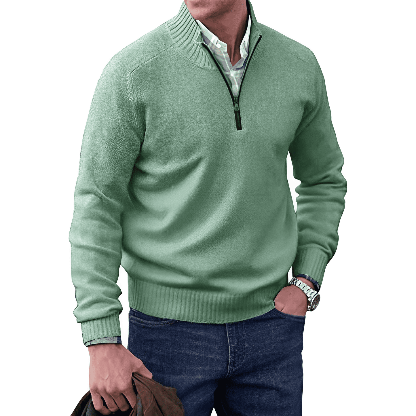 Sudadera Hombre Punto Cuello Redondo