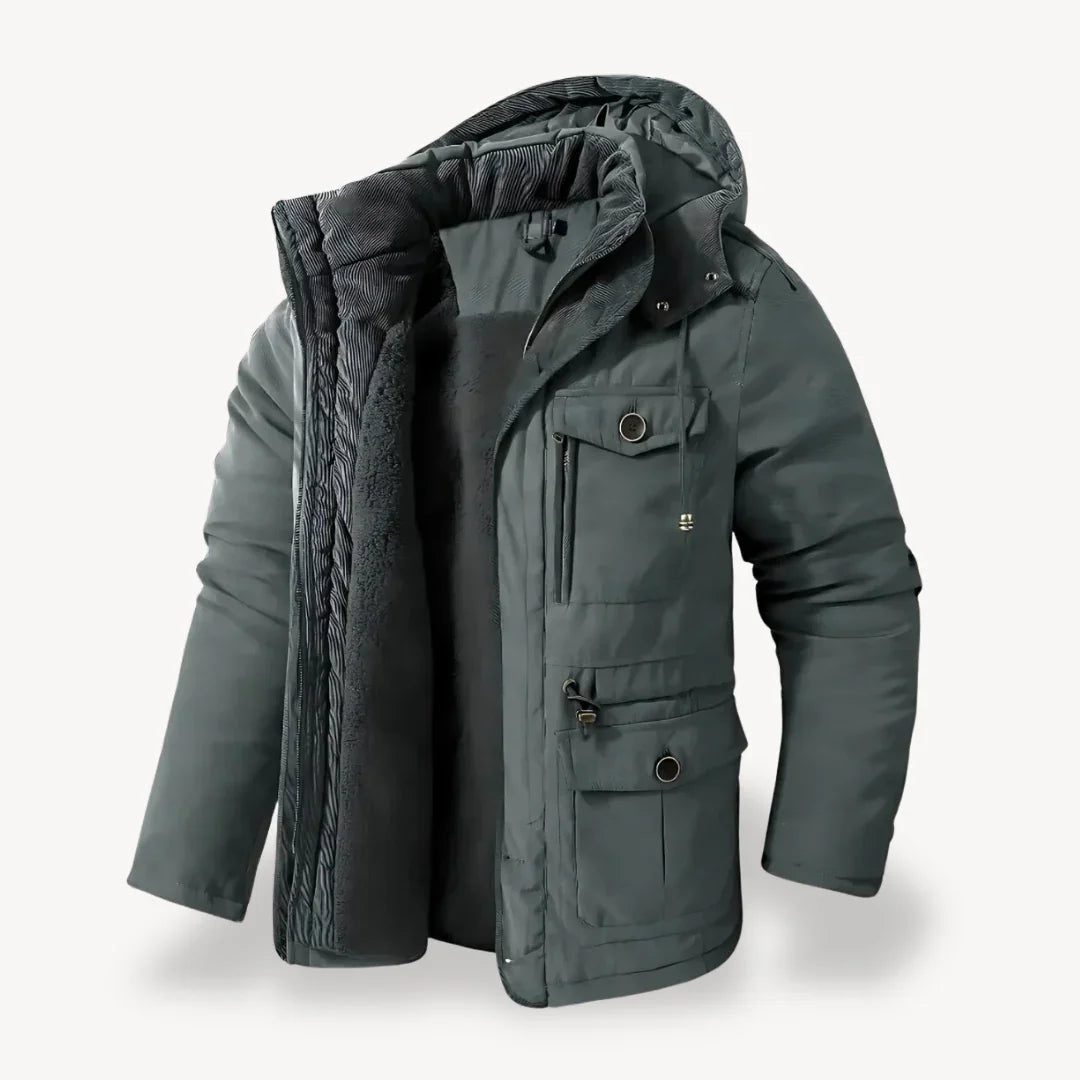 Chaqueta Invierno Hombre Abrigo Impermeable Cálido