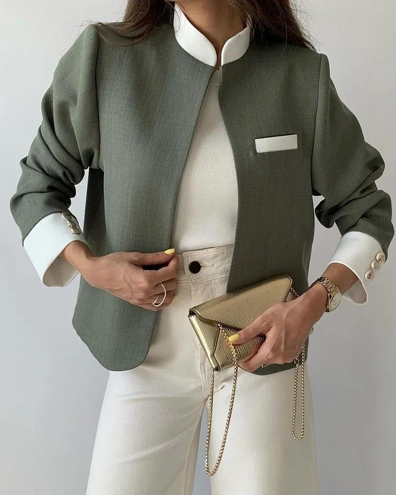 Chaquetilla Blazer Mujer Corta y Elegante