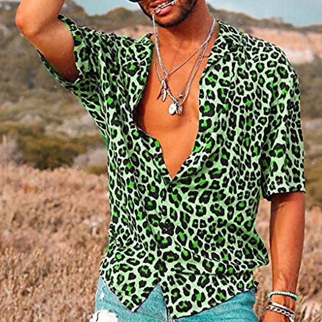 Camisa Polo Estampado Animal Hombre
