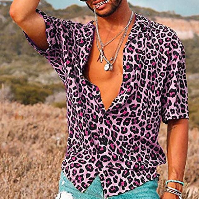 Camisa Polo Estampado Animal Hombre