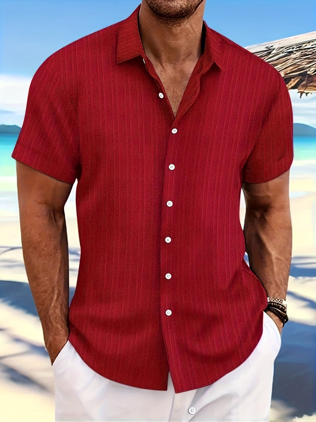 Camisa Hombre Verano Ligera Fresca