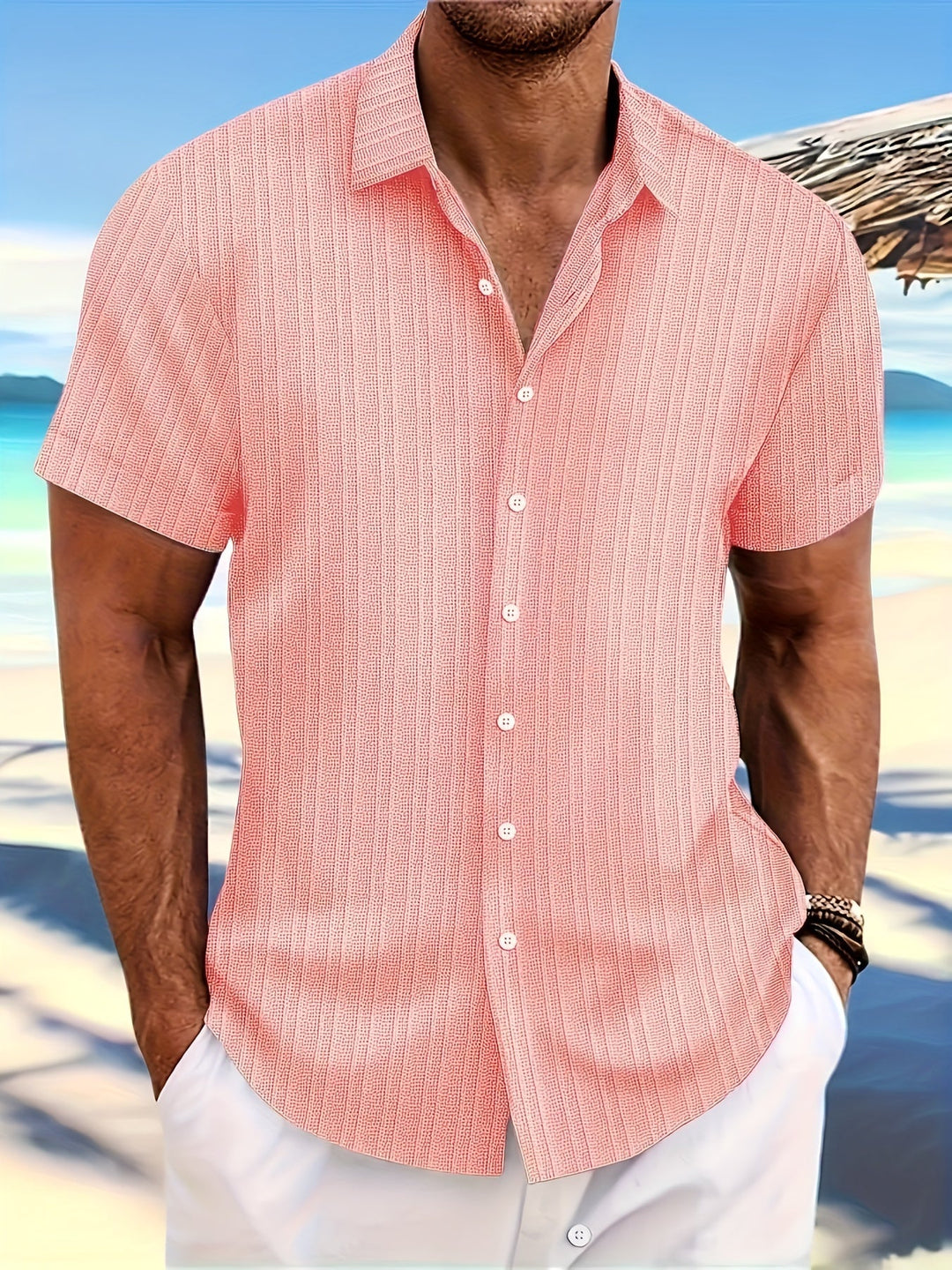 Camisa Hombre Verano Ligera Fresca