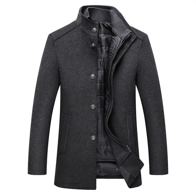 Chaquetón Invernal Hombre Abierto Cuello Alto