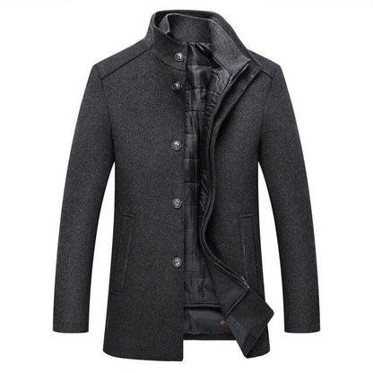 Chaquetón Invernal Hombre Abierto Cuello Alto