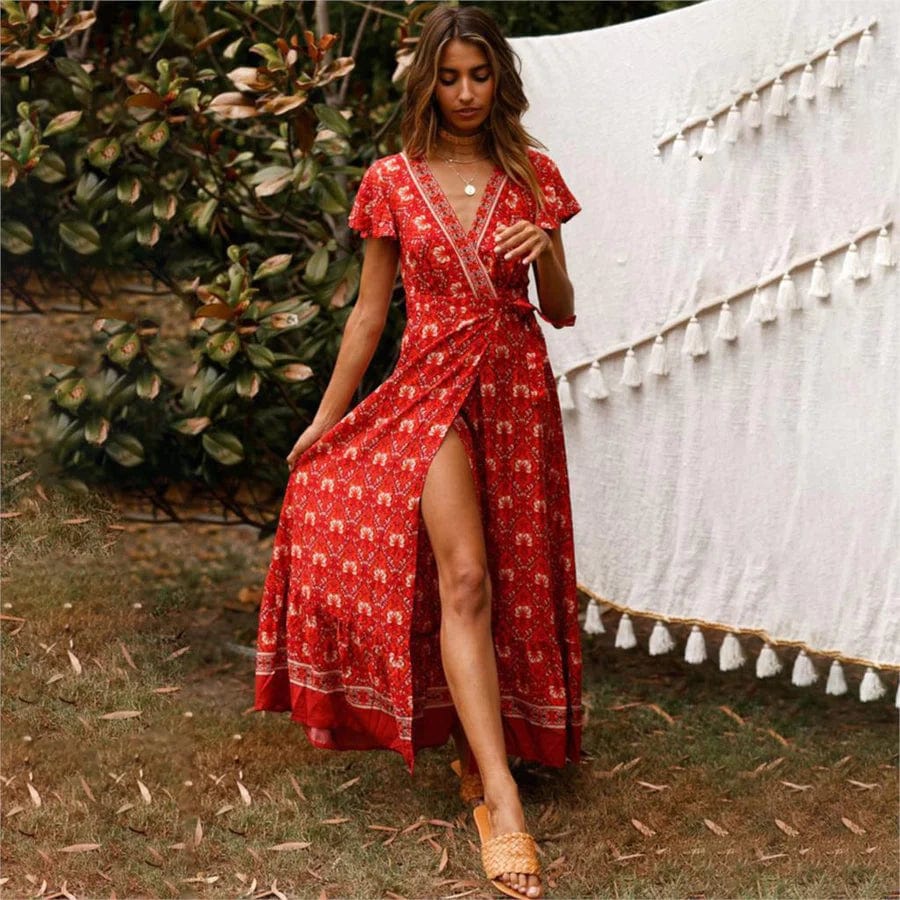 Vestido Boho Elegante Largo