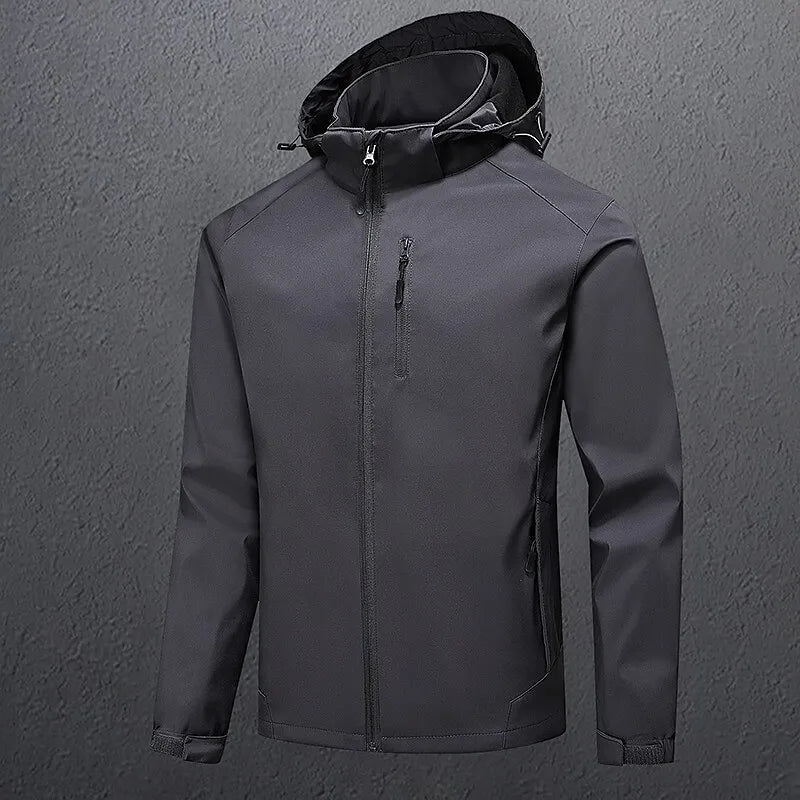 Chaqueta Deportiva Hombre Capucha Impermeable