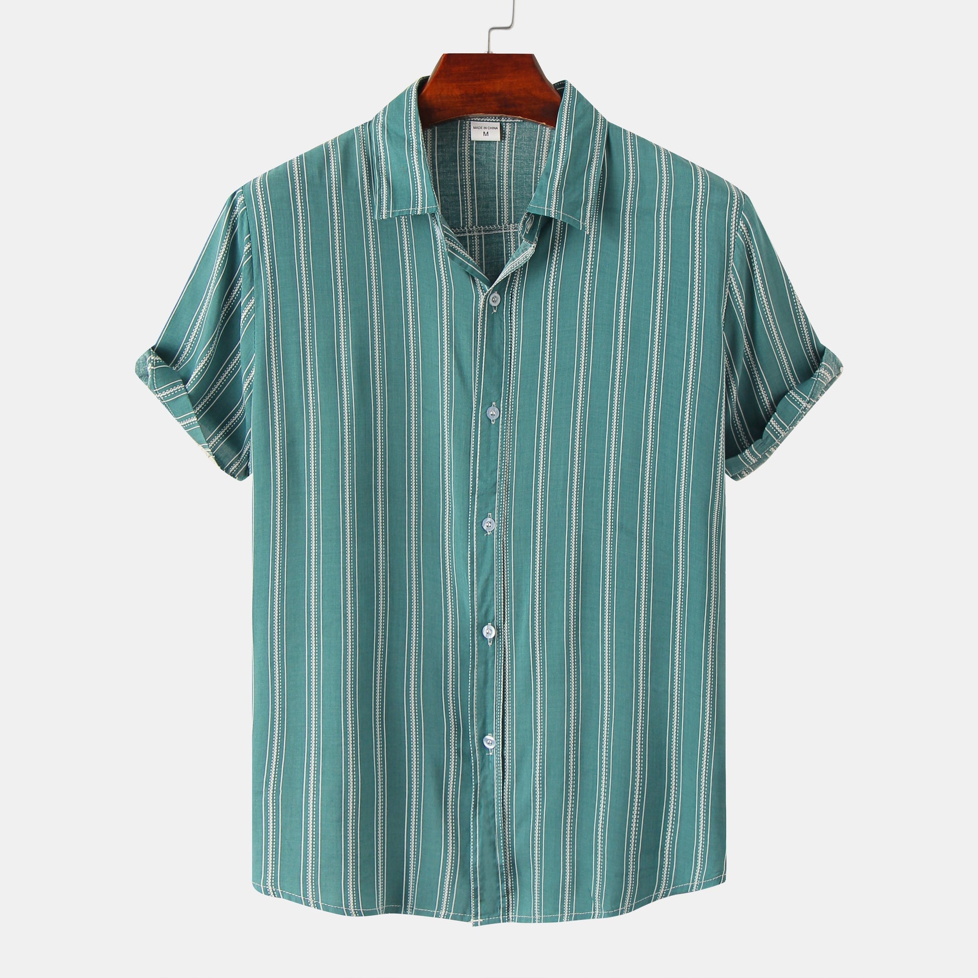 Camisa Verano Rayas Corta Hombre - Vestiria