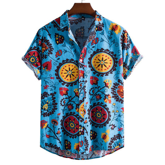Camiseta Hombre Estilo Vintage Manga Corta - Vestiria
