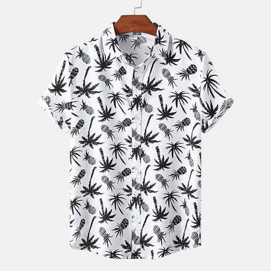 Camiseta Hombre Blanco Estampado Verano - Vestiria