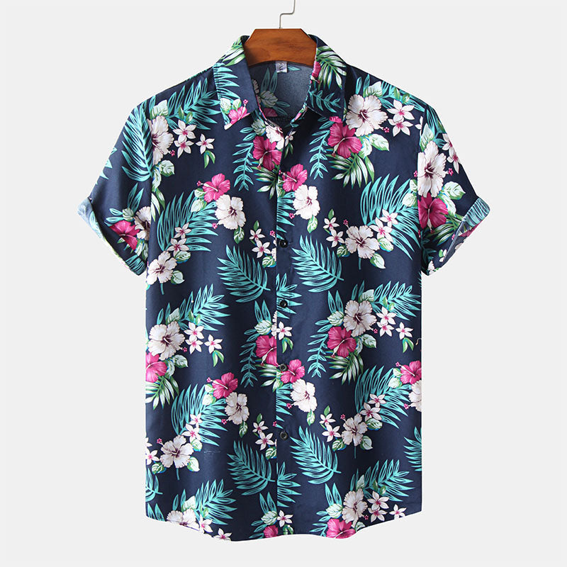 Camisa Hombre Floral Estilo Verano - Vestiria