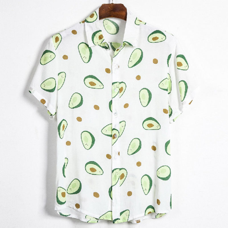 Camisa de verano algodón estampado fresco - Vestiria