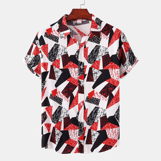 Camisa de verano con flores para hombre - Vestiria