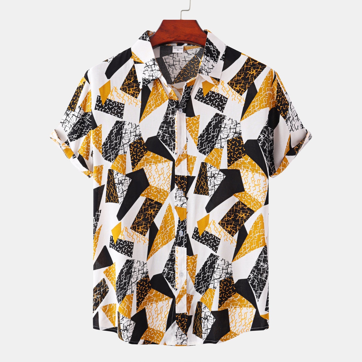 Camisa de verano con flores para hombre