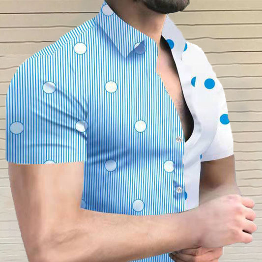 Camisa Hombre Manga Corta Estilo Doble - Vestiria