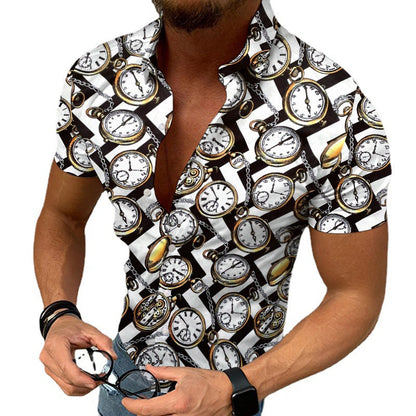 Camisa Hombre Estampado Étnico Relajada - Vestiria