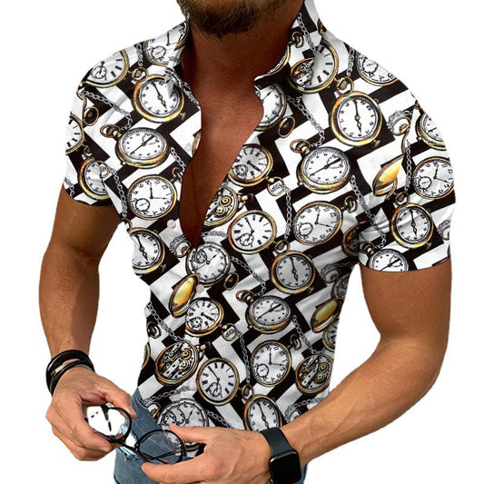 Camisa Hombre Estampado Étnico Relajada - Vestiria