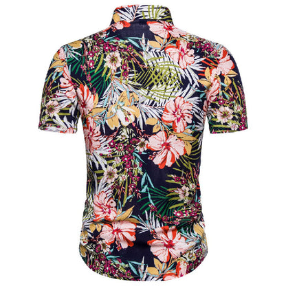 Camisa Hombre Estilo Náutico Manga Corta - Vestiria
