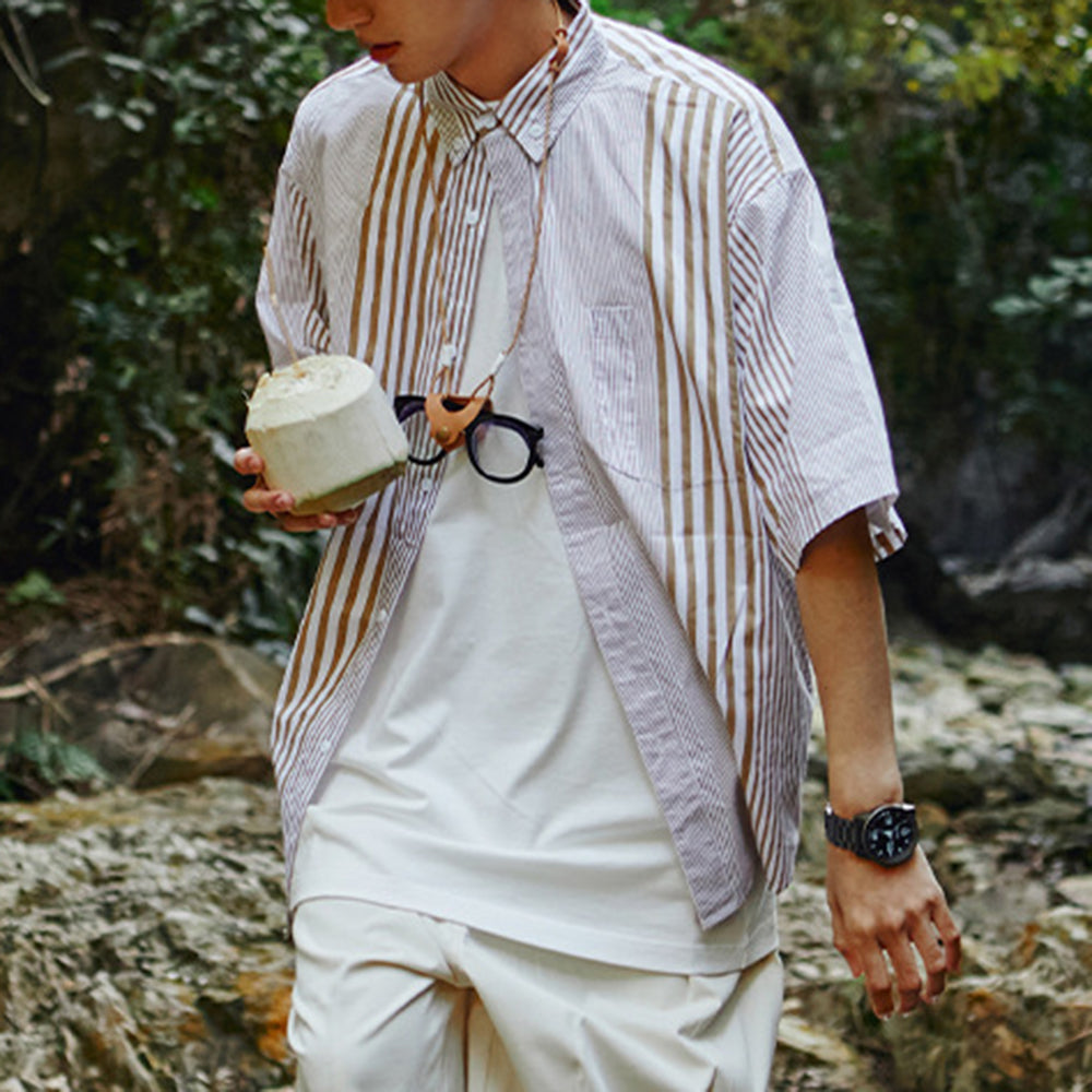 Camisa de verano estampada hombre