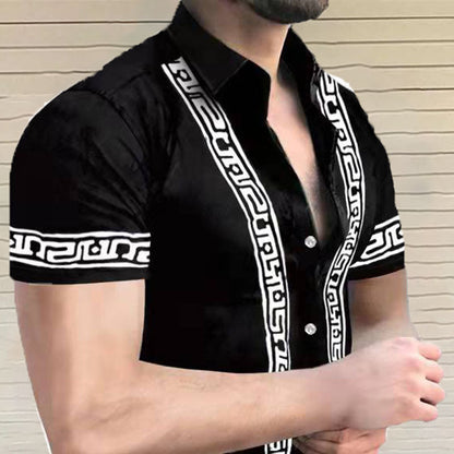 Camiseta de playa hawaiana relajada para hombre - Vestiria