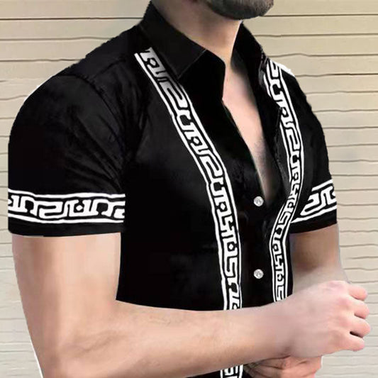 Camiseta de playa hawaiana relajada para hombre - Vestiria