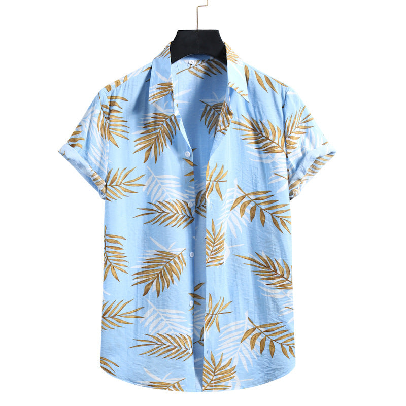Camisa Hombre Floral Estilo Verano