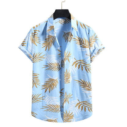 Camisa Hombre Floral Estilo Verano