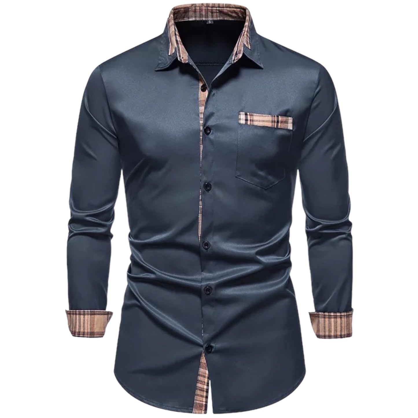 Camisa Hombre Estilo Cuadriculado Moderno - Vestiria