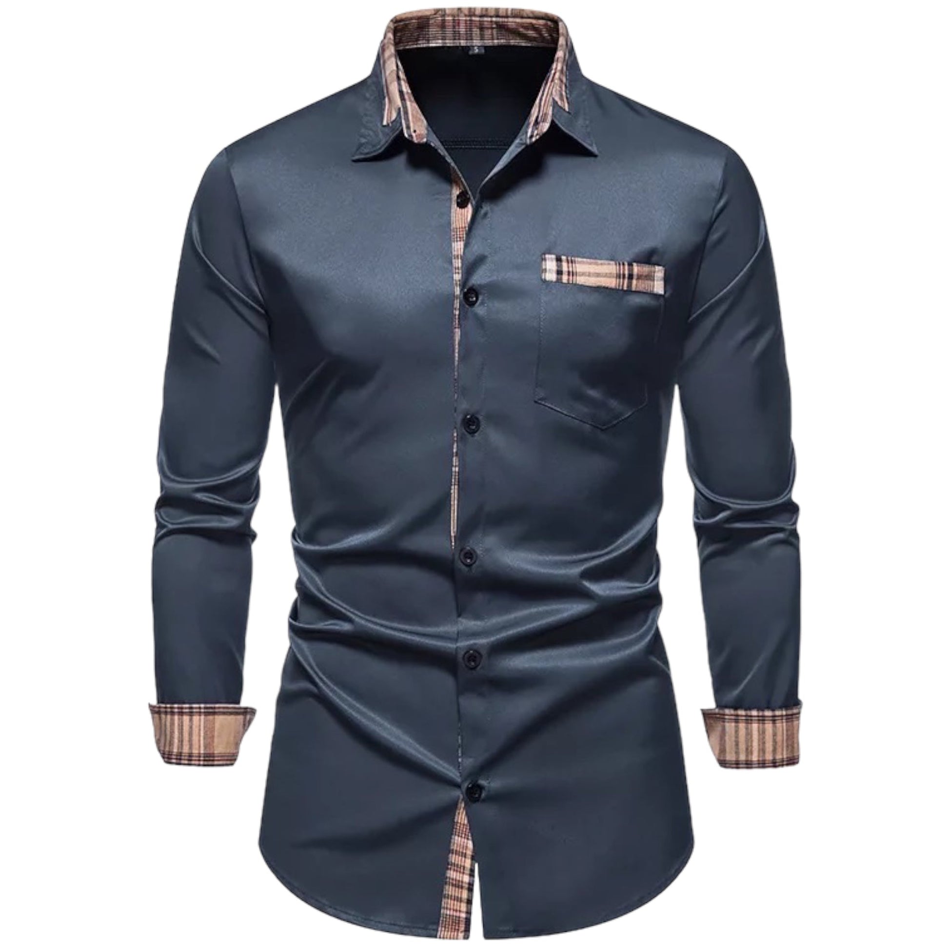 Camisa Hombre Estilo Cuadriculado Moderno - Vestiria