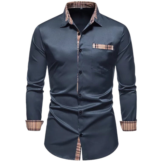 Camisa Hombre Estilo Cuadriculado Moderno - Vestiria