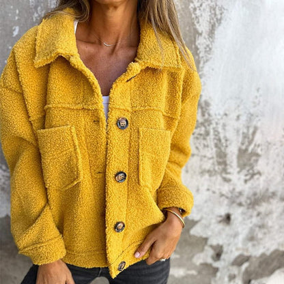 Chaquetón cálido de abrigo para mujer