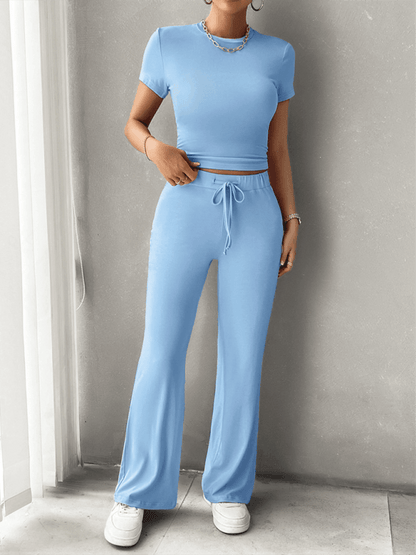Conjunto Deportivo Camiseta y Pantalón Corto Ajustado