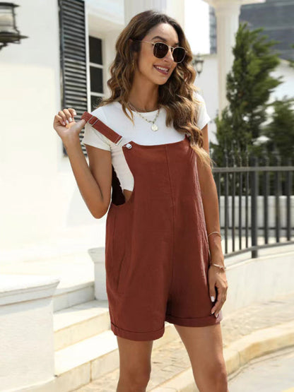Pantalones Cortos Jardín Mujer con Cinturón Ajustable - Vestiria