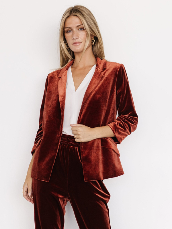 Chaquetilla de terciopelo elegante para mujer - Vestiria