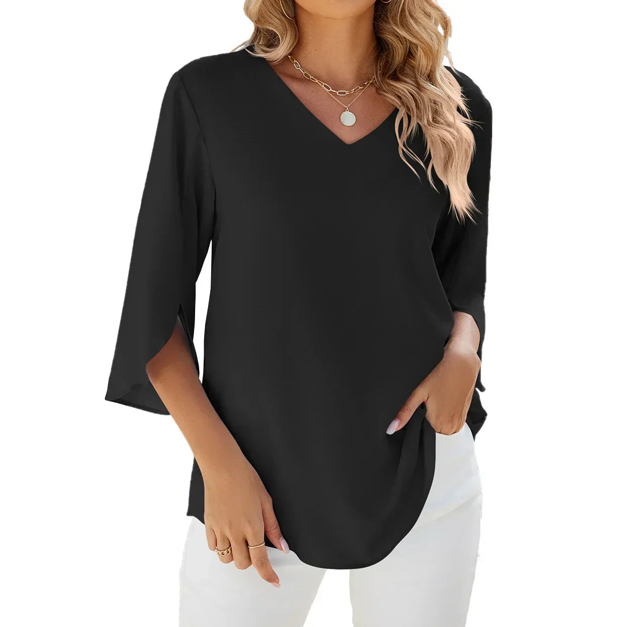 Blusa Mujer Elegante Corta